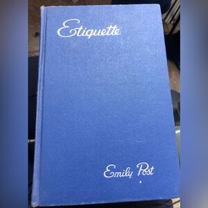 Blue Etiquette Book by Emily Post